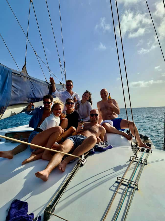 3-hour Catamaran Adventure on the waters of Sal Island - Meeting points: Santa Maria beach and Bikini Beach