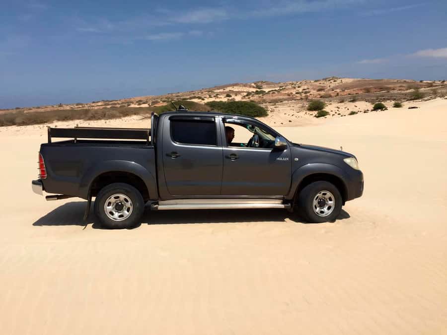 Boa Vista Island: Guided Santa Monica Beach & Caves Tour - Hotel pickup to Rabil meeting point: how the day starts
