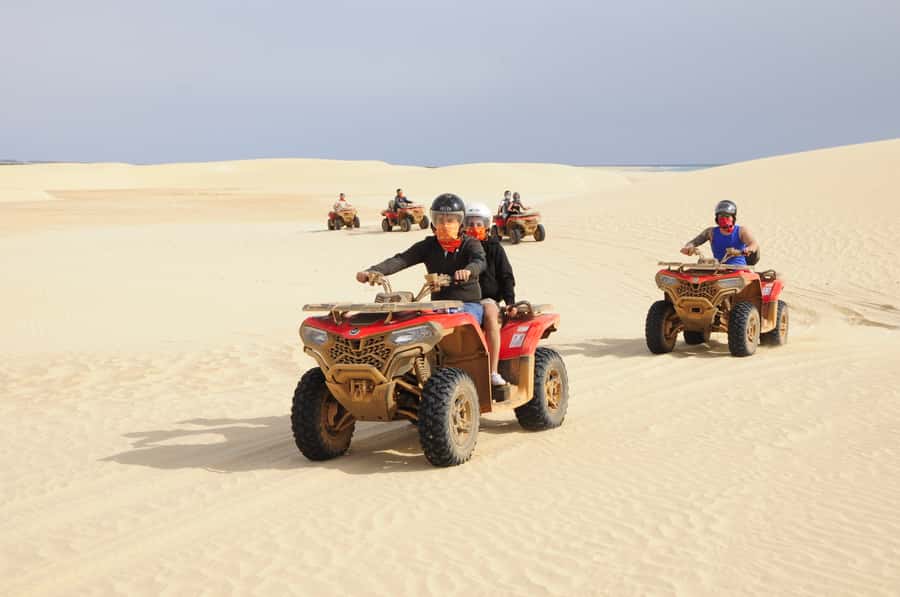 Boa Vista: Off-Road Quad Bike to Santa Monica & Caves - Morro de Areia dunes: where the desert meets the sea