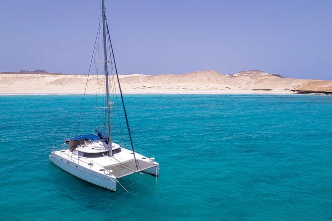 Catamaran Sailing Tour or Whale Watching at Boa Vista - Stop 2, Sal Rei bay: summer sailing to Djeu Island or winter whale watching
