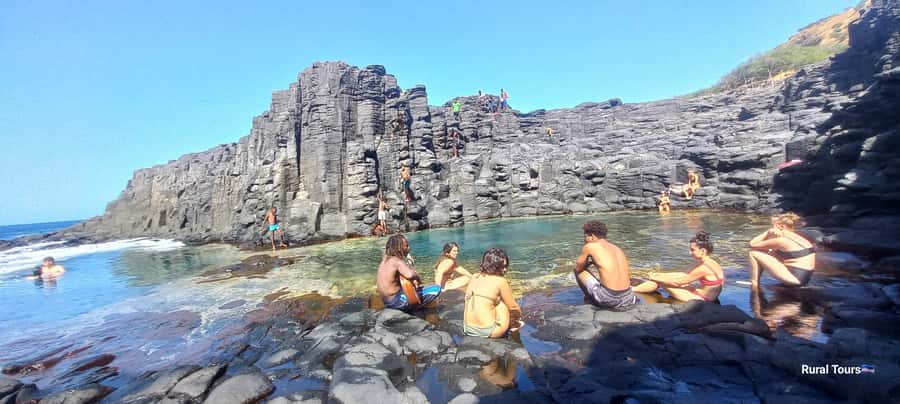 Discover the Black Sand Beach+the Natural Pool - Natural volcanic pool swimming: what’s special and what to watch
