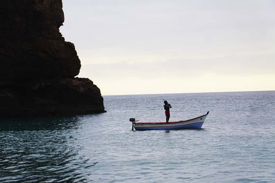 From Praia: Boat Trip, Snorkeling, Cave & BBQ on the Beach - Black-sand beach BBQ: tasty lunch with rocky reality