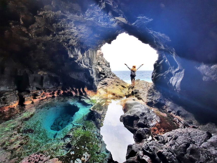 From Santa Maria: Natural Pools & Shark Bay Private Day Trip - Buracona Blue Eye: the famous natural pool with a weather check