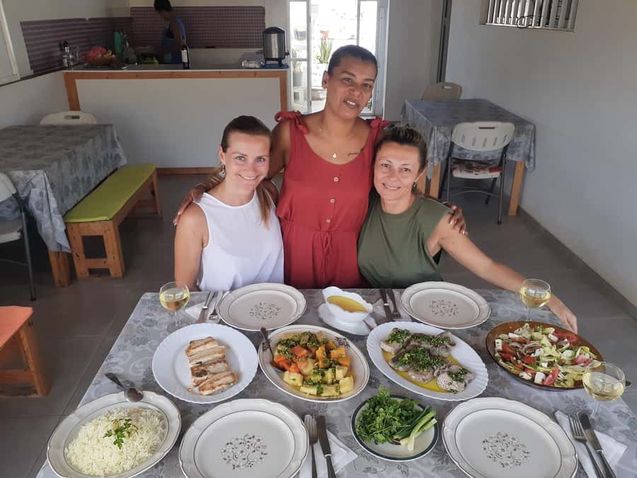 Mindelo: creol cooking with Catia - Lunch on the table, what you learn to make and eat