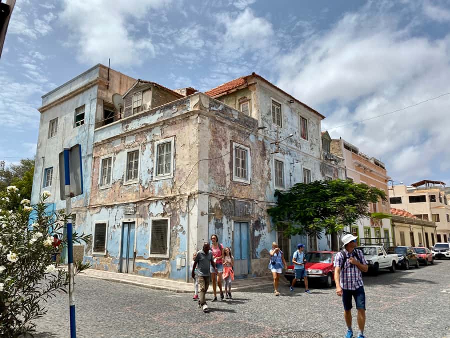 Mindelo: Private Walking Tour with Local Food Tasting - Landmarks you can walk to: townhall and the Torre de Belem replica