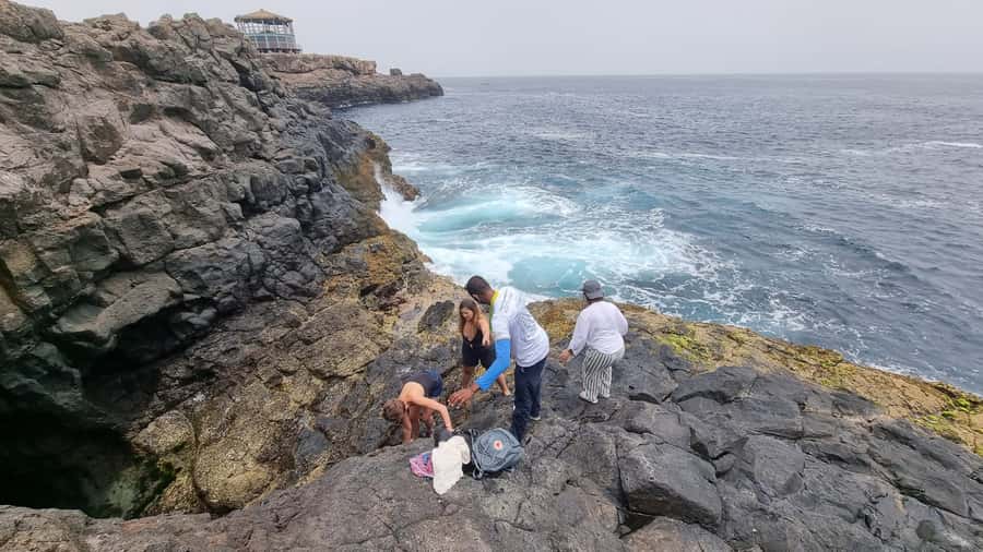 Sal: All inclusive Salt Lake, Natural pools and Shark Bay - Buracona Blue Eye: the cave pool that turns heads