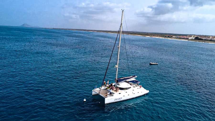 Sal, Cape Verde: Half day on Cuba Libre sailing yacht - Getting on the water, the tender transfer and the safety briefing