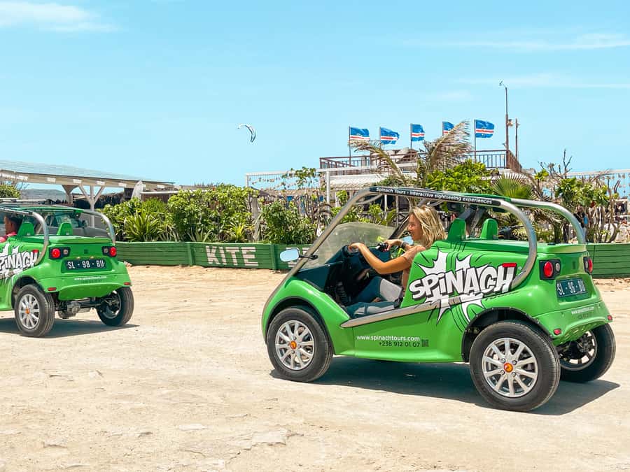 Sal Island: 2 Hour Guided Excursion on a Talking Car - Santa Maria Beach: your first 5 minutes set the tone