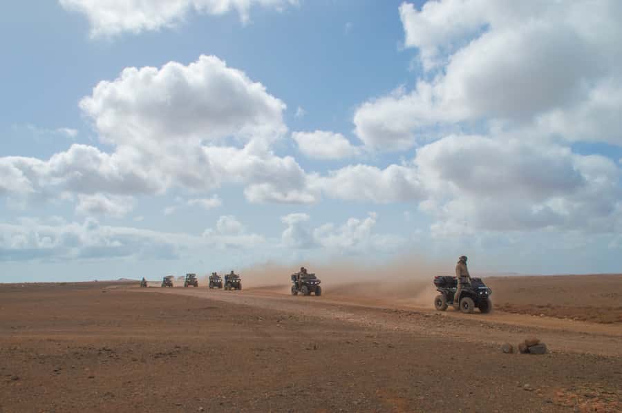 Sal Island: 4-Hour ATV Quad Island Tour - West Coast start: Murdeira Bay, Lion Bountain, Fontona Oasis, and Palmeira