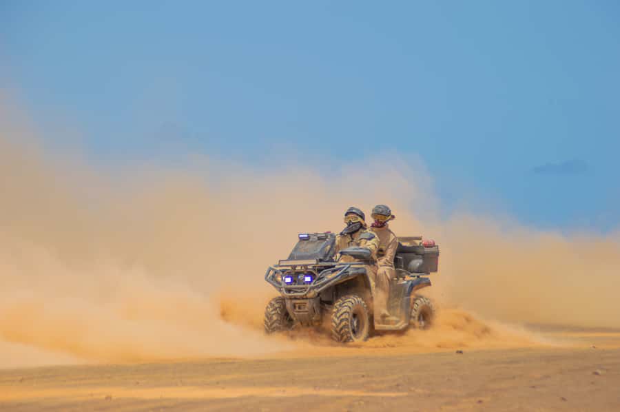 Sal Island: 4-Hour ATV Quad Island Tour - From Murdeira Bay to Santa Maria salt flats, the pacing