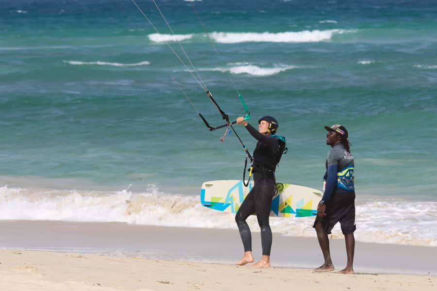 Sal: Kitesurfing Lessons - Where you meet, and how to stay on schedule in Santa Maria