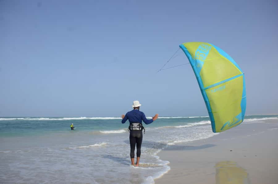 Sal: Kitesurfing Lessons - What happens in your lesson, from Intro Kite to independent riding