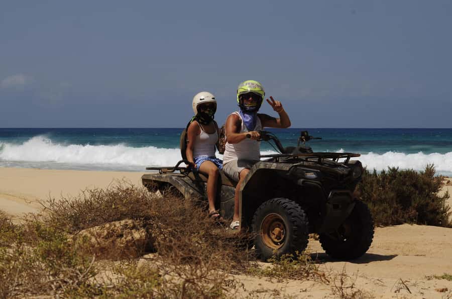 São Vicente: Quad Bike Tour in Mindelo - 4 Hours Adrenaline - Calhau shoreline and Viana Volcano views: cliffs with attitude