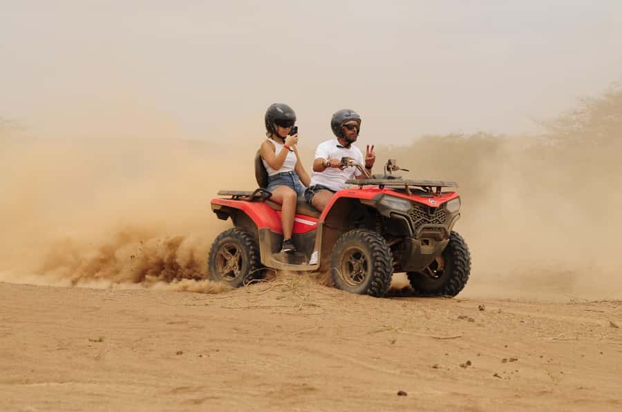 São Vicente: Quad Bike Tour in Mindelo - 4 Hours Adrenaline - Ribeira de Calhau return route and the Praia da Laginha finish