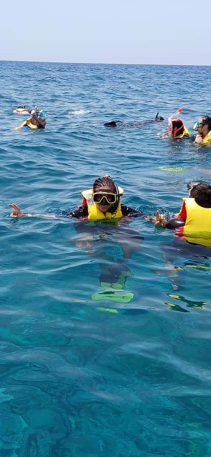 Snorkelling trip with certificate local guide - The Shipwreck Stop Near Ponta Sino: 1 Hour of Fish-Filled Floating